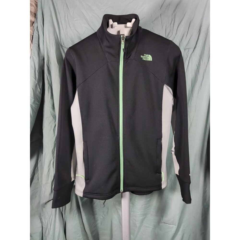 The North Face Women's Flight Series Jacket Teal And Green Full Zip Pockets Sz L